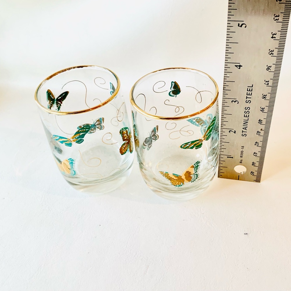 Vintage Butterfly Glasses x 2 - Picture 5 of 8